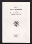 Program of the Fifty-Ninth Annual Commencement of East Carolina University 